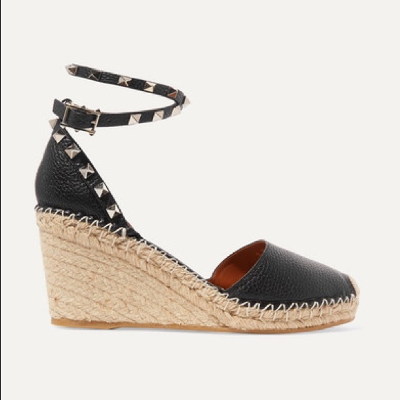 Valentino Shoes - Valentino Garavani Rockstud 85 Espadrille Sandal